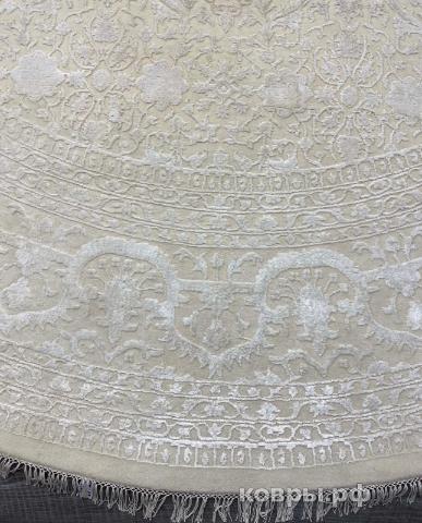 ковер ручной работы Индийский ковер ручной работы из шелка и шерсти 3.93x3.93 — фото 2