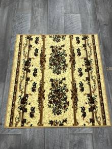 Коврик № 722,бежевый,размер 0,9 на 0,9 метра