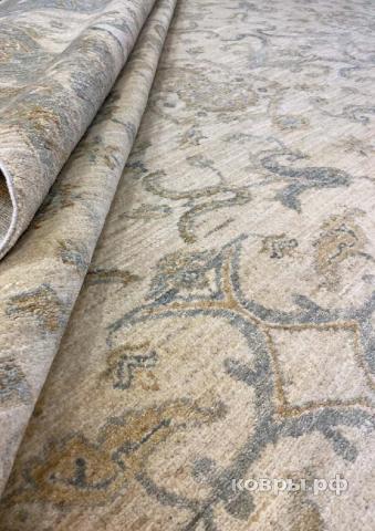 ковер ручной работы Шерстяной Афганский ковер ручной работы Сhoubi Ziegler (Чуби зиглер) 4.59x3.61 — фото 4