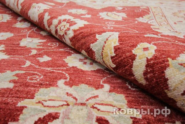 ковер ручной работы Шерстяной Афганский ковер ручной работы Сhoubi Ziegler (Чуби зиглер) 2.52x2 — фото 5