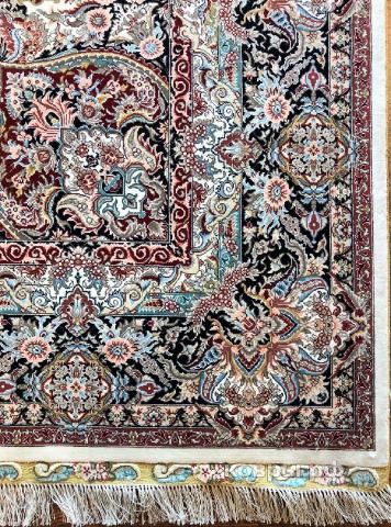 ковер ручной работы Шелковый Китайский ковер ручной работы Hereke (Хереке)  3.63x2.59 — фото 2