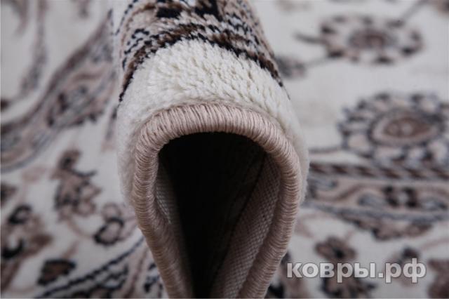 ковер Merinos Valencia Deluxe d251 cream-brown овал — фото 7