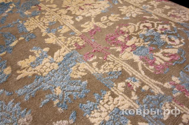 ковер ручной работы Индийский ковер ручной работы из шелка и шерсти Rajkumar (Ражкумар) 3.46x2.45 — фото 2