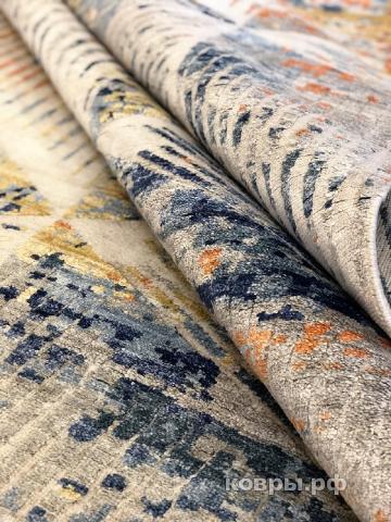 ковер ручной работы Индийский ковер ручной работы из шелка и шерсти 3.08x2.45 — фото 2