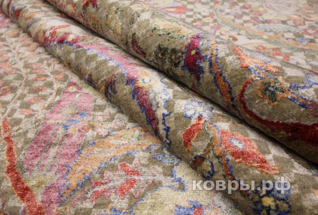 ковер ручной работы Индийский ковер ручной работы из шелка и шерсти Bidjar (Биджар) 5.37x3.48 — фото 5