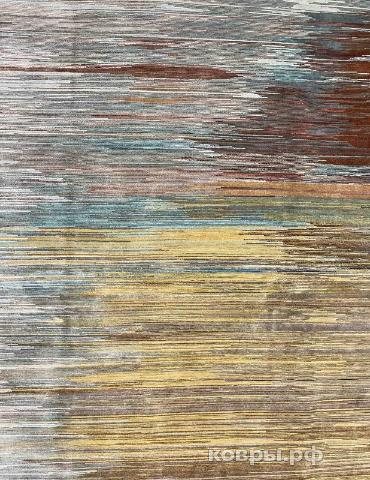 ковер ручной работы Индийский ковер ручной работы из шелка и шерсти 4.24x3.12 — фото 5