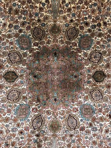 ковер ручной работы Шелковый Индийский ковер ручной работы Kashmir (Кашмир) 4.33x3 — фото 4