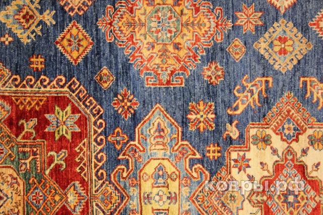 ковер ручной работы Шерстяной Афганский ковер ручной работы Kazakh (Казах) 3.2x2.48 — фото 3