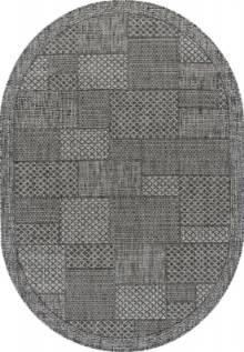 Серая циновка Ковер KAIR S148 DARK GRAY Овал Серая циновка Ковер KAIR S148 DARK GRAY Овал