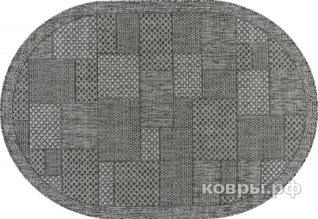 ковер Ковер MERINOS KAIR S148 DARK GRAY Овал