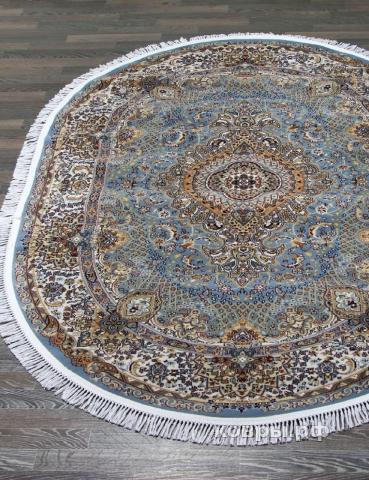 ковер Merinos Shahreza d414 BLUE Овал — фото 3