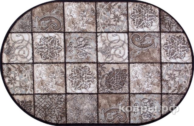 ковер Merinos Valencia Deluxe d328 BROWN Овал — фото 2