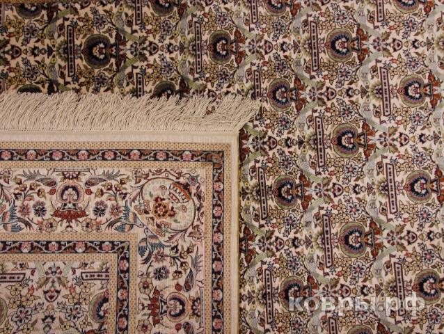 ковер ручной работы Шелковый Китайский ковер ручной работы 1.23x1.85 — фото 2