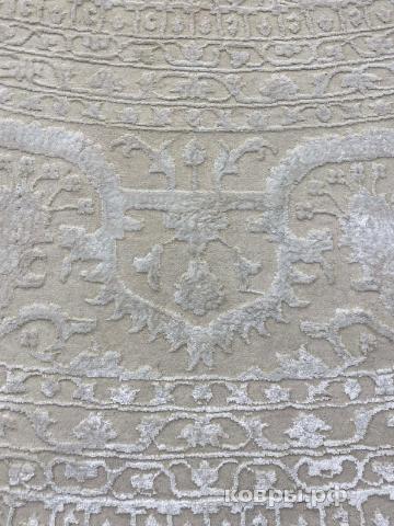 ковер ручной работы Индийский ковер ручной работы из шелка и шерсти 3.93x3.93 — фото 3