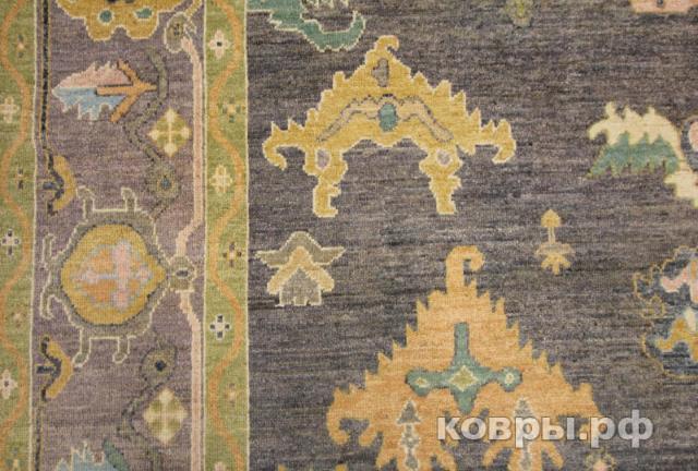 ковер ручной работы Шелковый Афганский ковер ручной работы Oushak (Ушак) 3.66x2.7 — фото 3