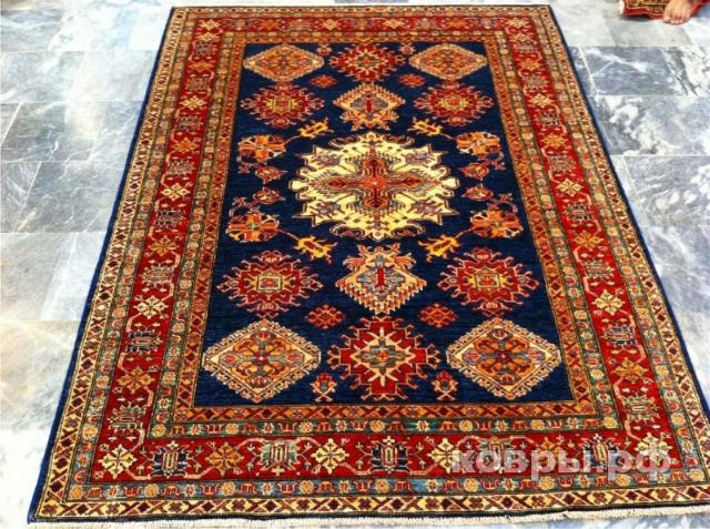 ковер ручной работы Афганский ковер ручной работы Казах 1.49x2.0м — фото 2