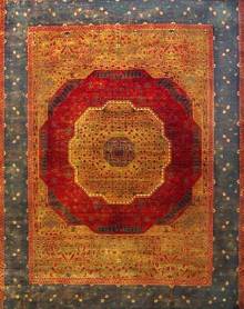 Индийский ковер ручной работы Агра 2.43x2.95м