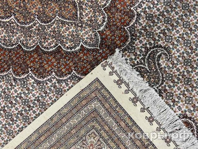 ковер ручной работы Иранский ковер ручной работы из шелка и шерсти Mahi (Махи) 5.95x4.05 — фото 3