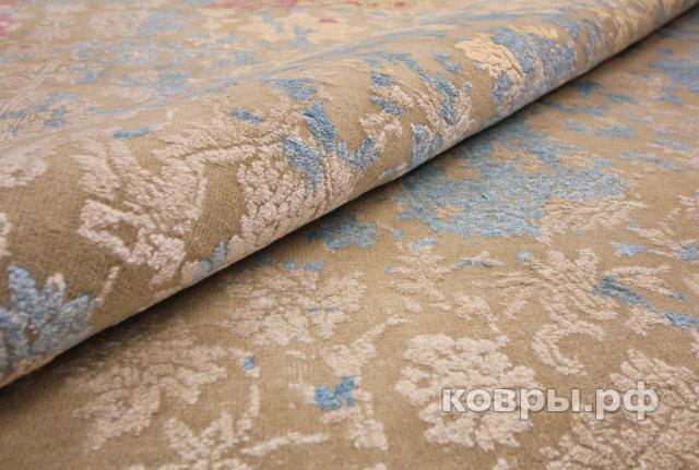 ковер ручной работы Индийский ковер ручной работы из шелка и шерсти Rajkumar (Ражкумар) 3.46x2.45 — фото 3