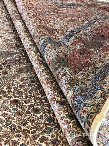 ковер ручной работы Шелковый Индийский ковер ручной работы Kashmir (Кашмир) 4.33x3 — фото 5