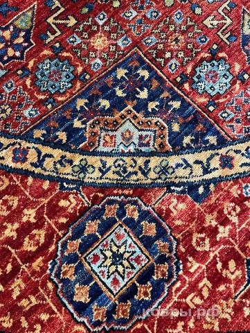 ковер ручной работы Шелковый Афганский ковер ручной работы Mamluk (Мамлук) 2.46x2.44 — фото 3