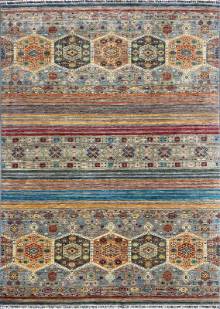 Шелковый Афганский ковер ручной работы Khurgin (Хурджин) 2.96x2.02