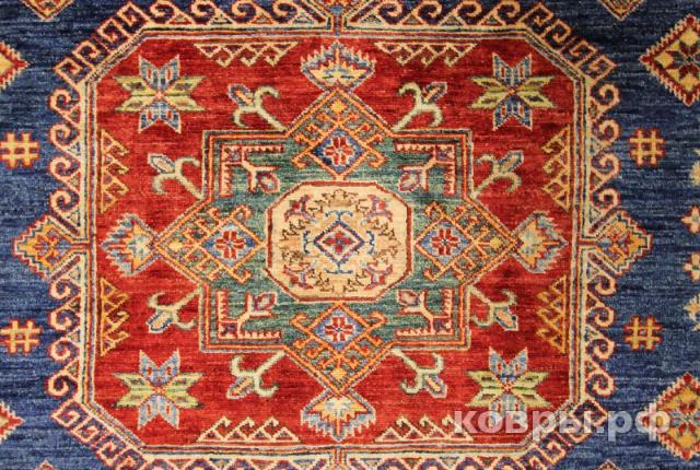 ковер ручной работы Шерстяной Афганский ковер ручной работы Kazakh (Казах) 3.2x2.48 — фото 4