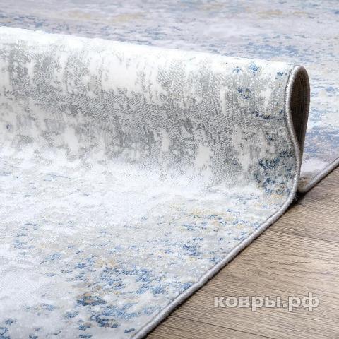 ковер Karmen hali Lite B650B CREAM / D_BLUE — фото 3