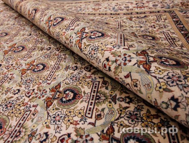 ковер ручной работы Шелковый Китайский ковер ручной работы 1.23x1.85 — фото 3