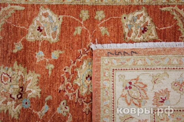 ковер ручной работы Шелковый Афганский ковер ручной работы Сhoubi Ziegler (Чуби зиглер) 2.51x1.69 — фото 2