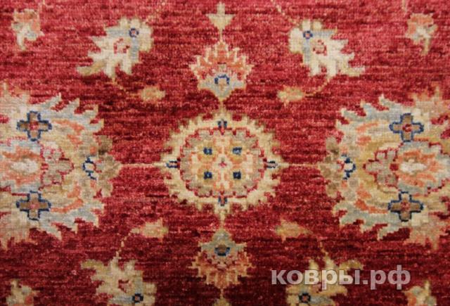 ковер ручной работы Афганский ковер ручной работы из шелка и шерсти Сhoubi Ziegler (Чуби зиглер) 1.44x1.03 — фото 3