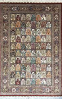 Шелковый Китайский ковер ручной работы 3.05x2