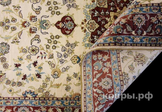 ковер ручной работы Шелковый Китайский ковер ручной работы 1.91x0.78 — фото 4