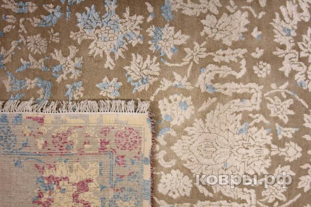 ковер ручной работы Индийский ковер ручной работы из шелка и шерсти Rajkumar (Ражкумар) 3.46x2.45 — фото 4