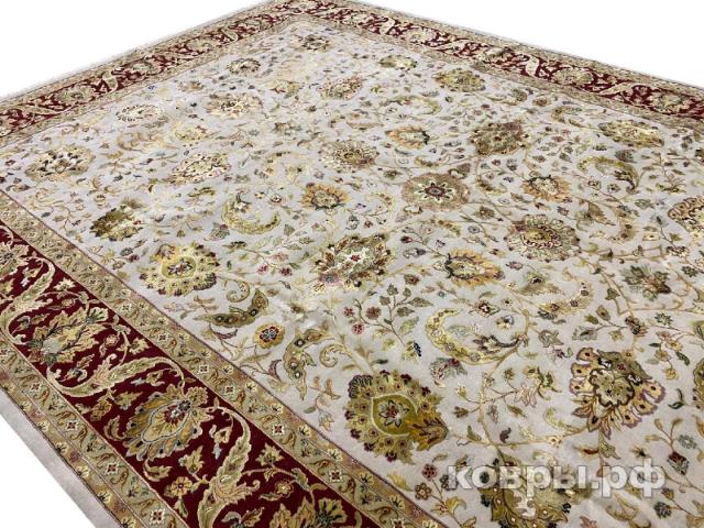 ковер ручной работы Индийский ковер ручной работы из шелка и шерсти Aurora (Аврора) 4.37x3.1 — фото 2