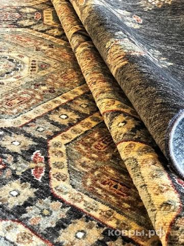 ковер ручной работы Шелковый Афганский ковер ручной работы Сhoubi (Чуби) 3.46x2.73 — фото 2