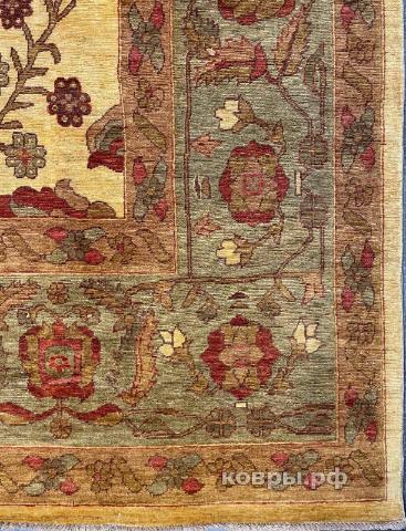 ковер ручной работы Шерстяной Афганский ковер ручной работы Oushak (Ушак) 3x3.55 — фото 3