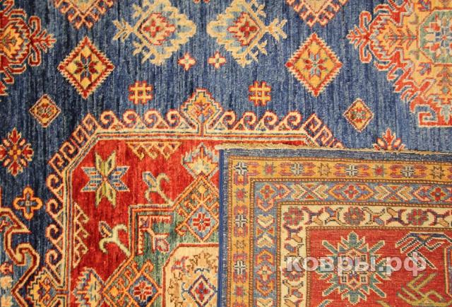 ковер ручной работы Шерстяной Афганский ковер ручной работы Kazakh (Казах) 3.2x2.48 — фото 5