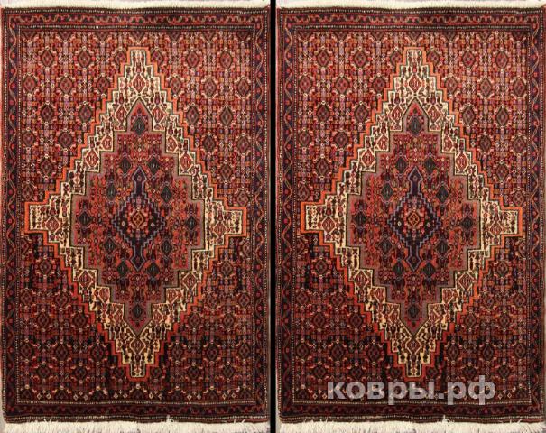 ковер ручной работы Шерстяной Иранский ковер ручной работы Bidjar (Биджар)  1.1x0.75 — фото 2