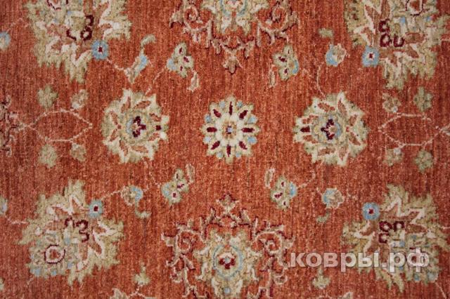 ковер ручной работы Шелковый Афганский ковер ручной работы Сhoubi Ziegler (Чуби зиглер) 2.51x1.69 — фото 3