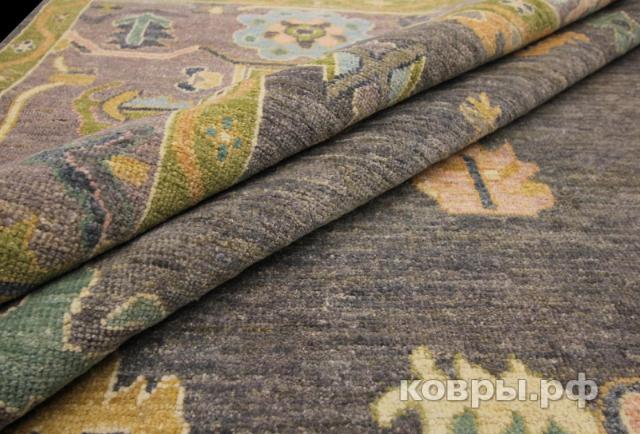 ковер ручной работы Шелковый Афганский ковер ручной работы Oushak (Ушак) 3.66x2.7 — фото 5