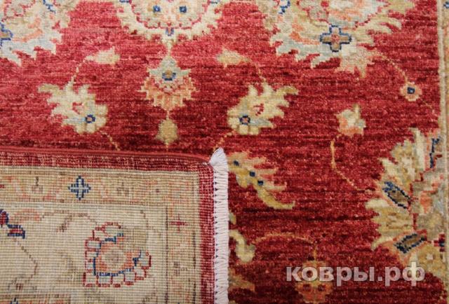 ковер ручной работы Афганский ковер ручной работы из шелка и шерсти Сhoubi Ziegler (Чуби зиглер) 1.44x1.03 — фото 4