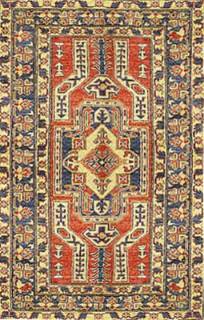 Афганский ковер ручной работы Казах 1.01x1.57м