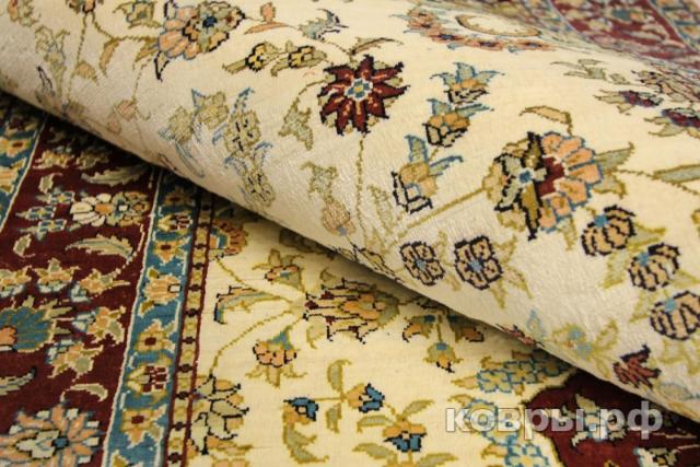 ковер ручной работы Шелковый Китайский ковер ручной работы 1.91x0.78 — фото 5