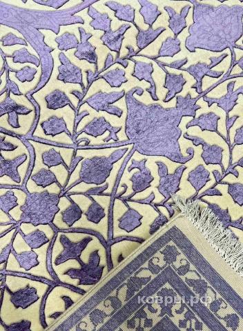 ковер ручной работы Индийский ковер ручной работы из шелка и шерсти Rajkumar (Ражкумар) 3.63x2.76 — фото 5