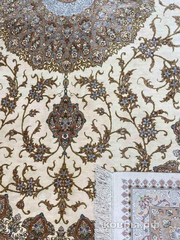 ковер ручной работы Шелковый Иранский ковер ручной работы Qum (Кум) 2.5x1.5 — фото 4