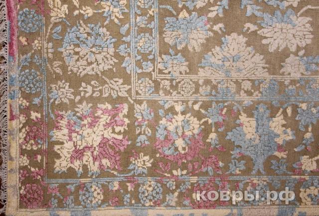 ковер ручной работы Индийский ковер ручной работы из шелка и шерсти Rajkumar (Ражкумар) 3.46x2.45 — фото 5