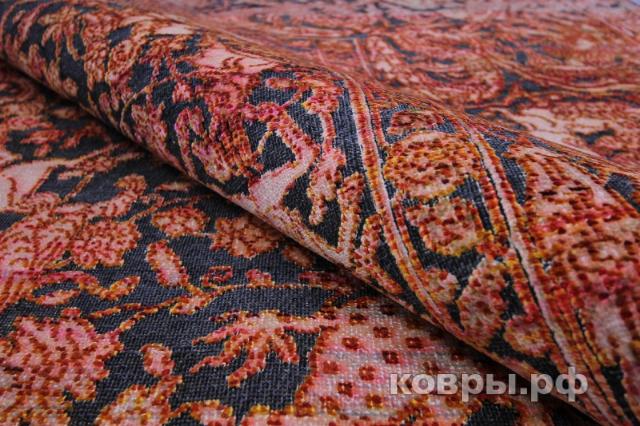 ковер ручной работы Индийский ковер ручной работы из шелка и шерсти 3.76x2.66 — фото 9