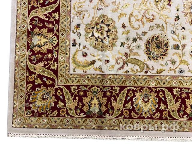 ковер ручной работы Индийский ковер ручной работы из шелка и шерсти Aurora (Аврора) 4.37x3.1 — фото 3