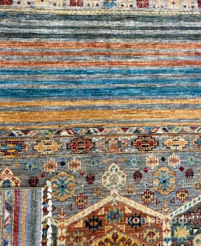 ковер ручной работы Шелковый Афганский ковер ручной работы Khurgin (Хурджин) 2.96x2.02 — фото 3